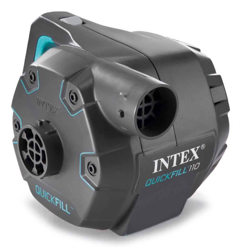 Intex Pompa Elettrica Ricaricabile QuickFill 66644 - 220-240 V, 3 Ugelli Intercambiabili, Gonfiaggio Rapido