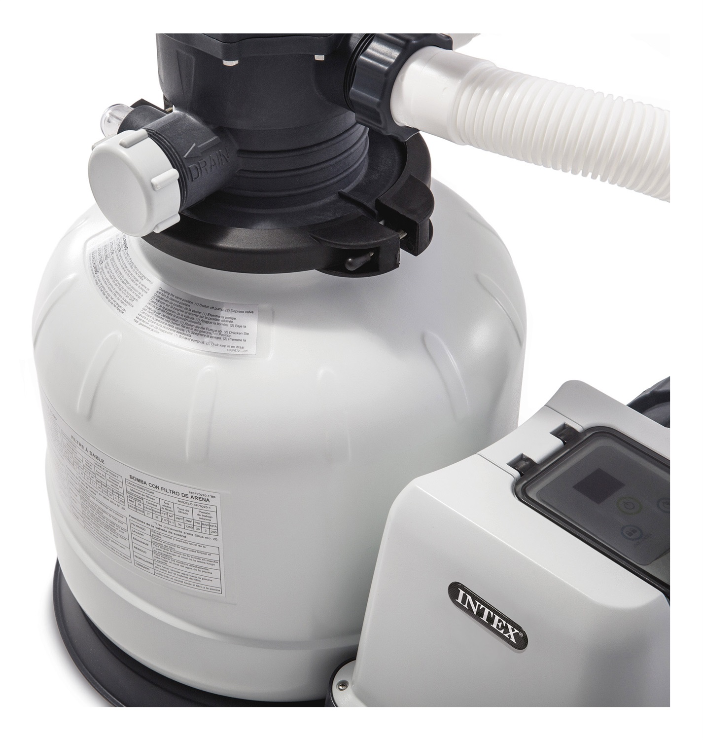 Intex 26648 Pompa Filtro a Sabbia Krystal Clear 10.500 L/h per Piscine Fuori Terra