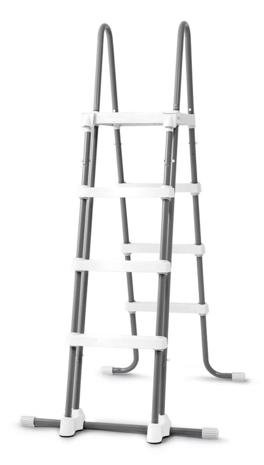 Intex Prisma Frame 26796NP - Piscina Ovale 503x274x122 cm, Capacità 13365 L, Grigio Chiaro, Filtro A, Portata Pompa 5678 L/h