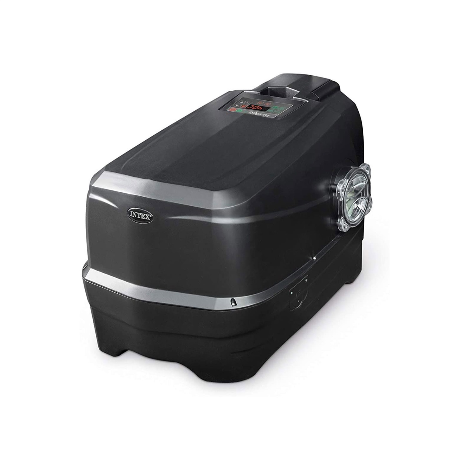 Intex PureSpa Jet & Bubble Deluxe Ottagonale 4 Posti - Vasca Idromassaggio Gonfiabile Nero 201x71 cm con 120 Getti e Riscaldatore