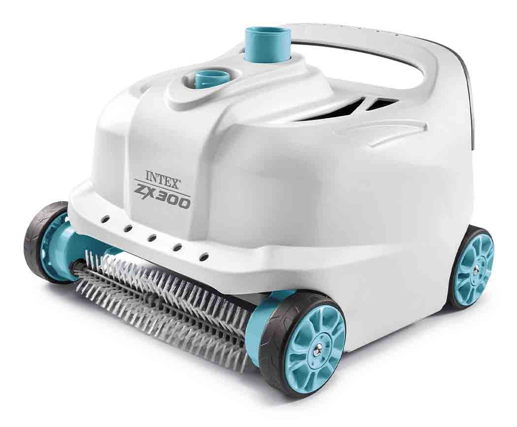 Intex ZX300 Robot Pulitore Automatico per Piscina - Pulizia Efficiente con Doppia Spazzola Rotante, Adatto per Piscine Fino a 6 Metri