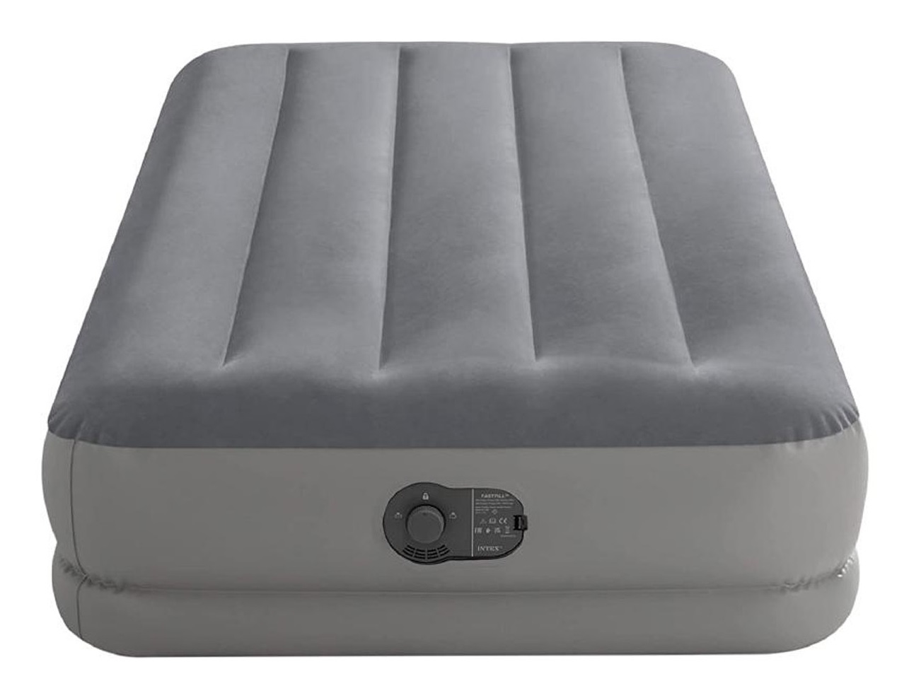 Intex 64112 Materasso Gonfiabile Singolo Dura-Beam Prestige Mid-Rise con Pompa Fastfill USB - 99x191x30 cm