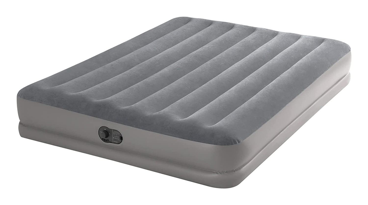 Intex Materasso Gonfiabile Matrimoniale Dura-Beam Prestige Mid-Rise con Pompa USB - 152x203x30 cm - Grigio