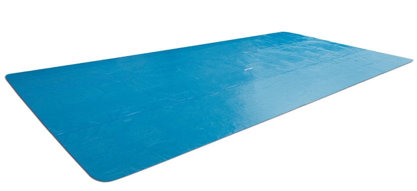 Intex 28018 - Telo Termico per Piscina Rettangolare in Polietilene Blu, 975x488 cm