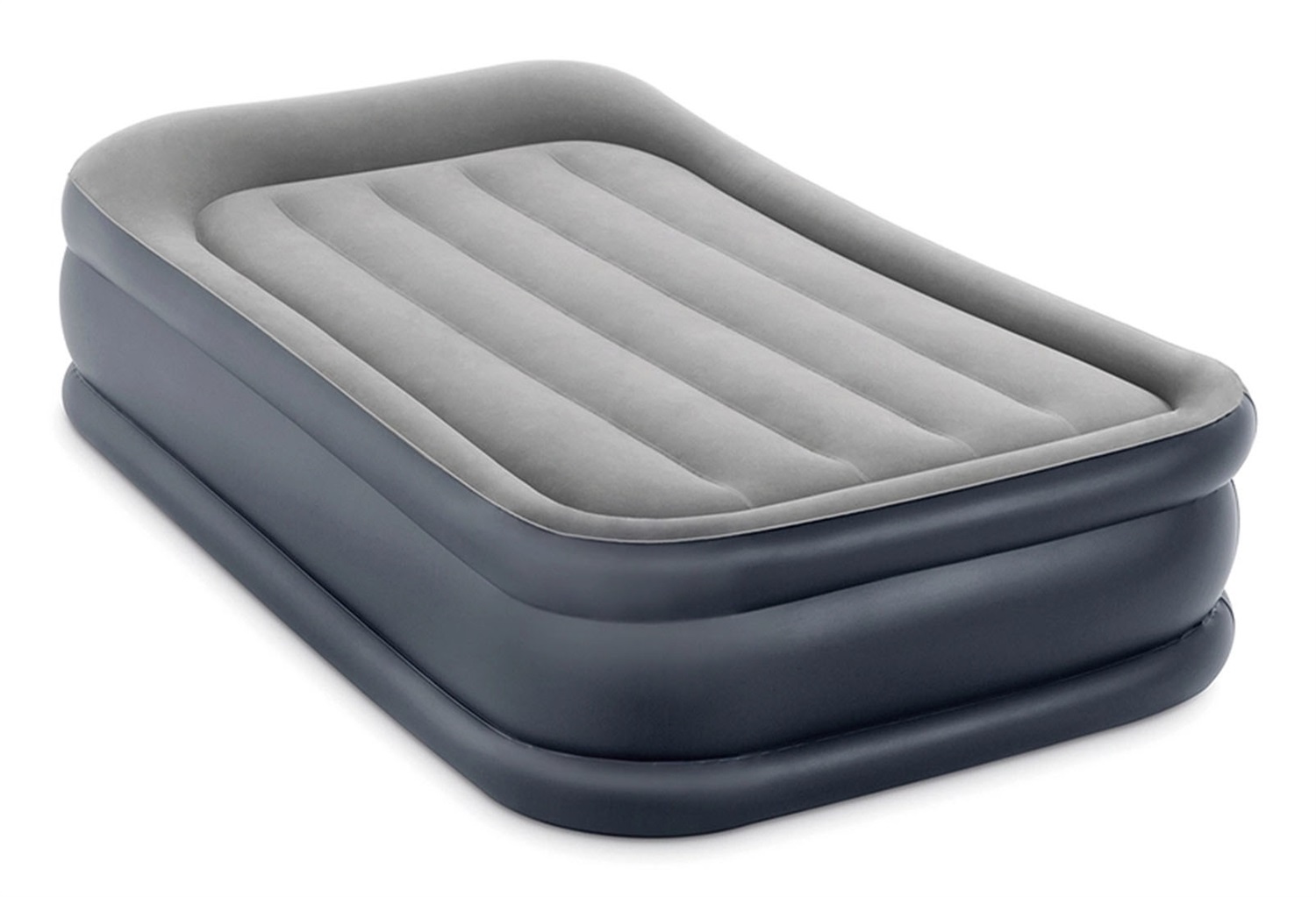 Intex Dura-Beam Pillow Rest Deluxe Materasso Singolo Bicolore con Pompa Elettrica Integrata e Cuscino Ergonomico 99x191x42 cm