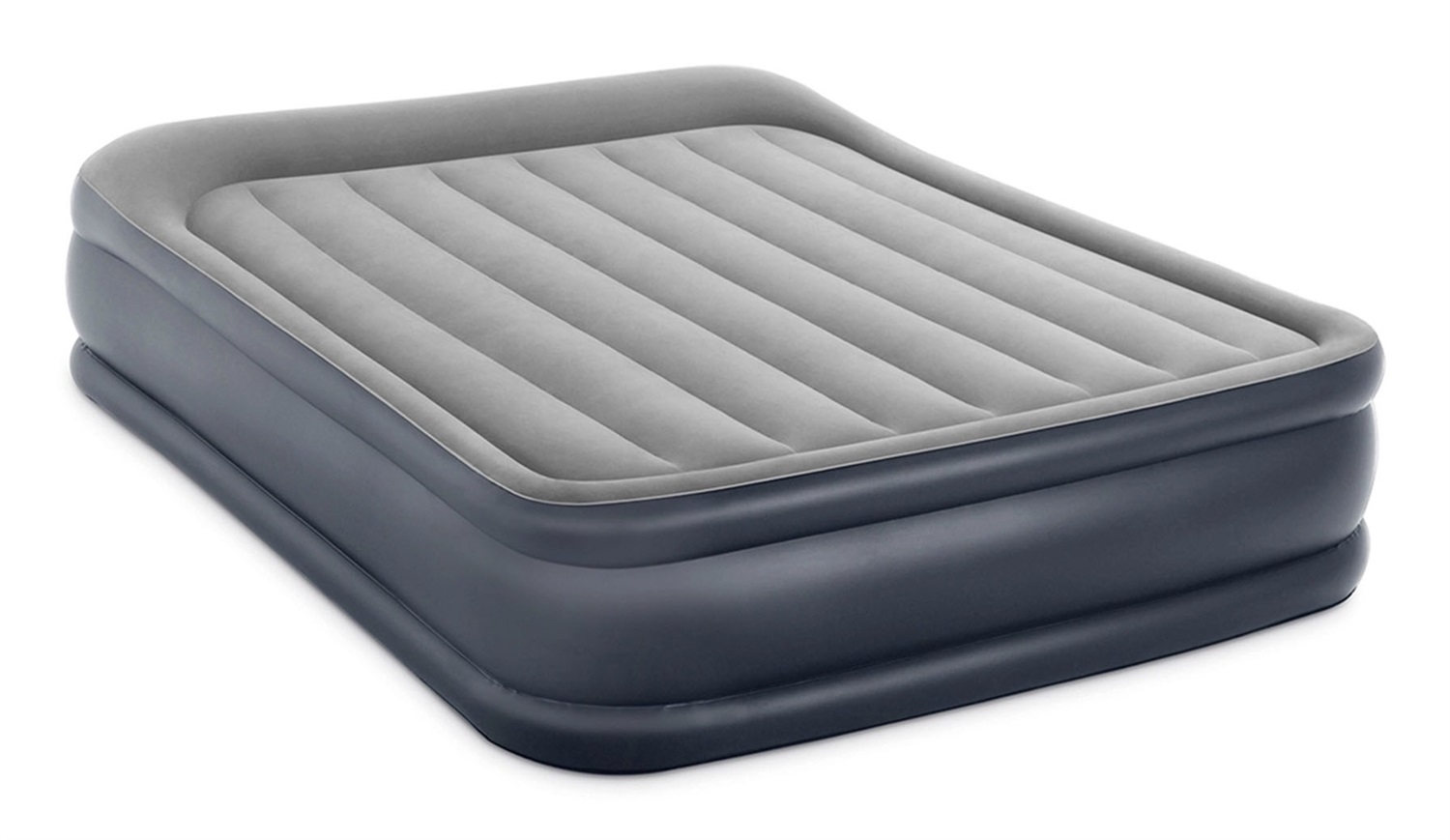 Intex Dura-Beam Pillow Rest Deluxe Materasso Matrimoniale Bicolore con Pompa Elettrica Integrata 152x203x42 cm