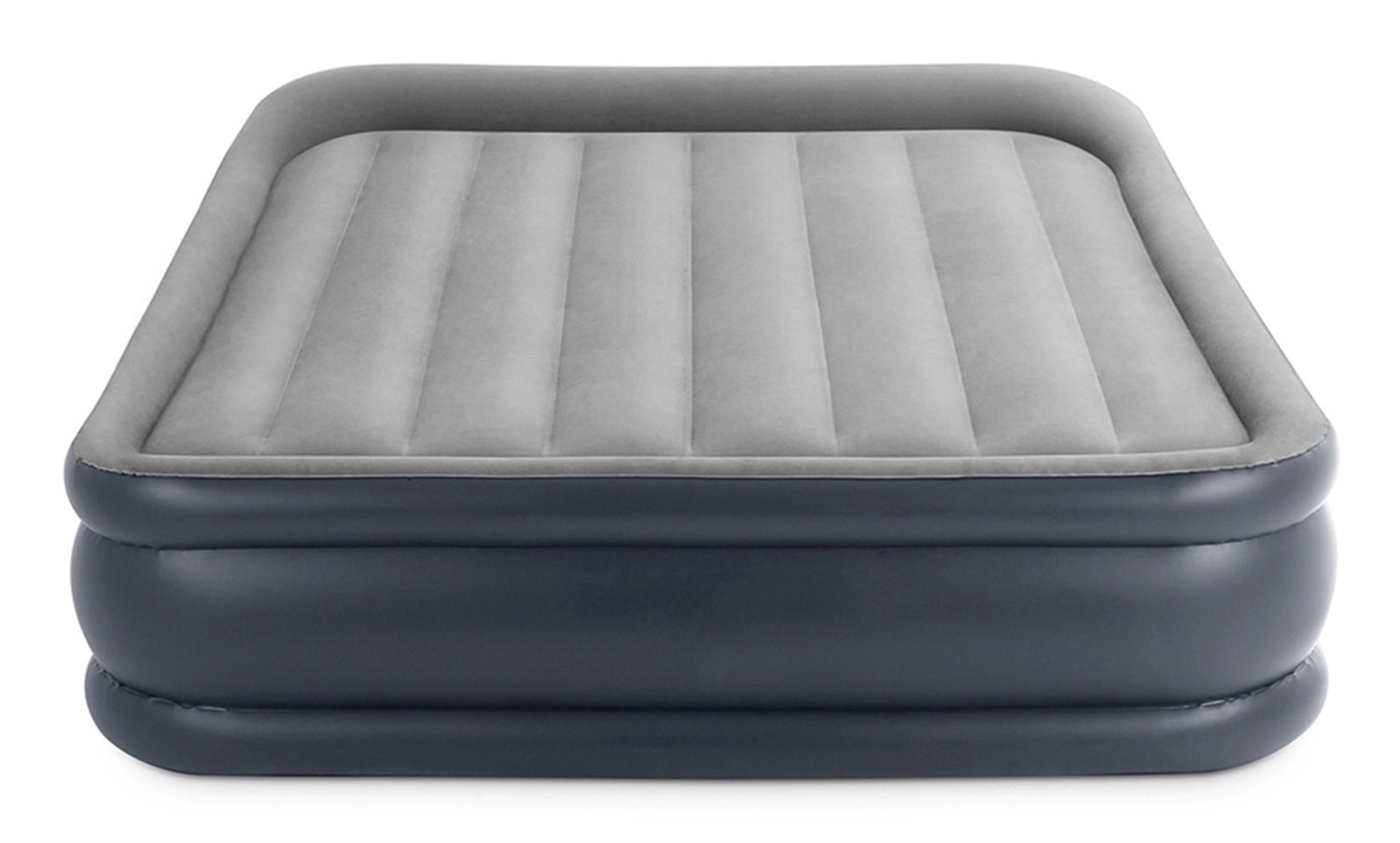 Intex Dura-Beam Pillow Rest Deluxe Materasso Matrimoniale Bicolore con Pompa Elettrica Integrata 152x203x42 cm