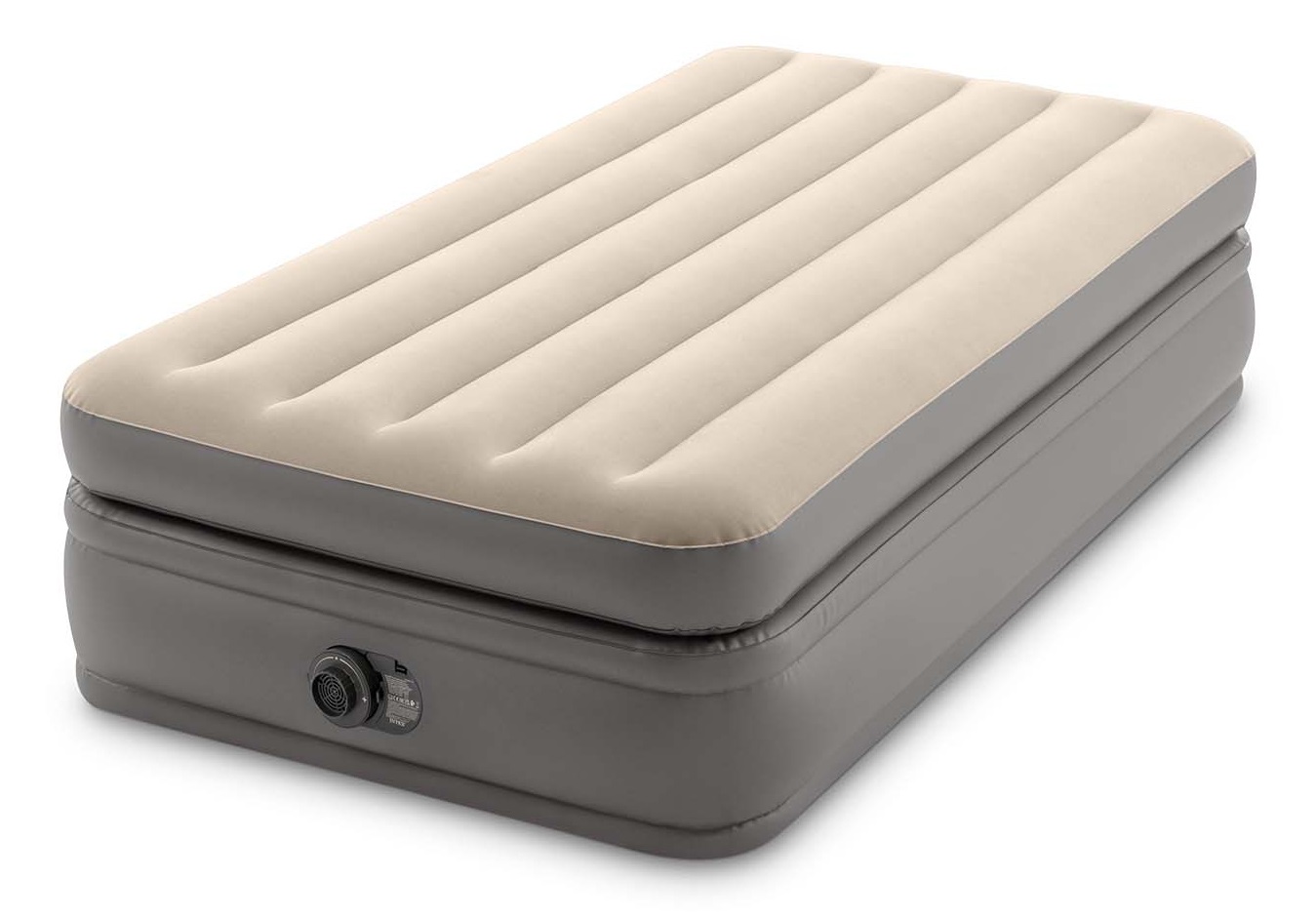 Intex Materasso Gonfiabile Dura-Beam Prime Comfort Singolo con Pompa Elettrica Incorporata - 99x191x51 cm, Tecnologia Fiber-Tech