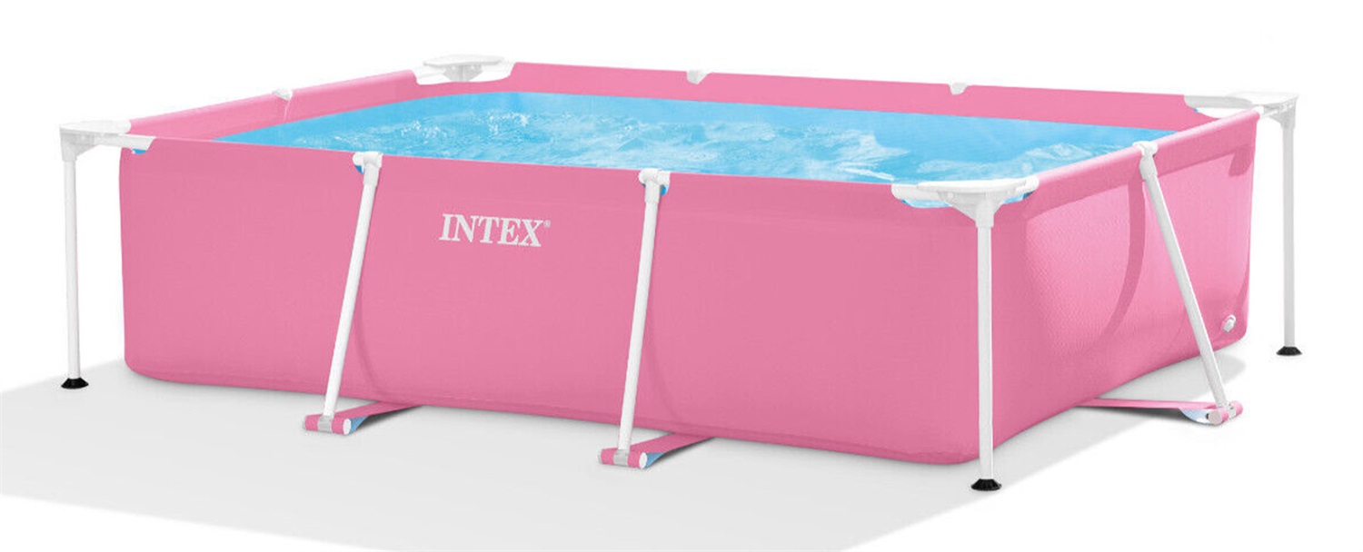 Intex Piscina Fuori Terra Rettangolare Rosa 220x150x60 cm - Acciaio e PVC, 1662 L, per Bambini 5