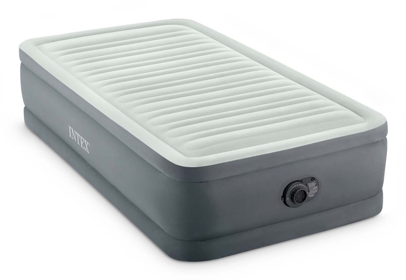 Intex 64902ND Materasso Dura-Beam PremAire Singolo Autogonfiante 99x191x46 cm con Pompa Elettrica Incorporata - Tecnologia Fiber-Tech™