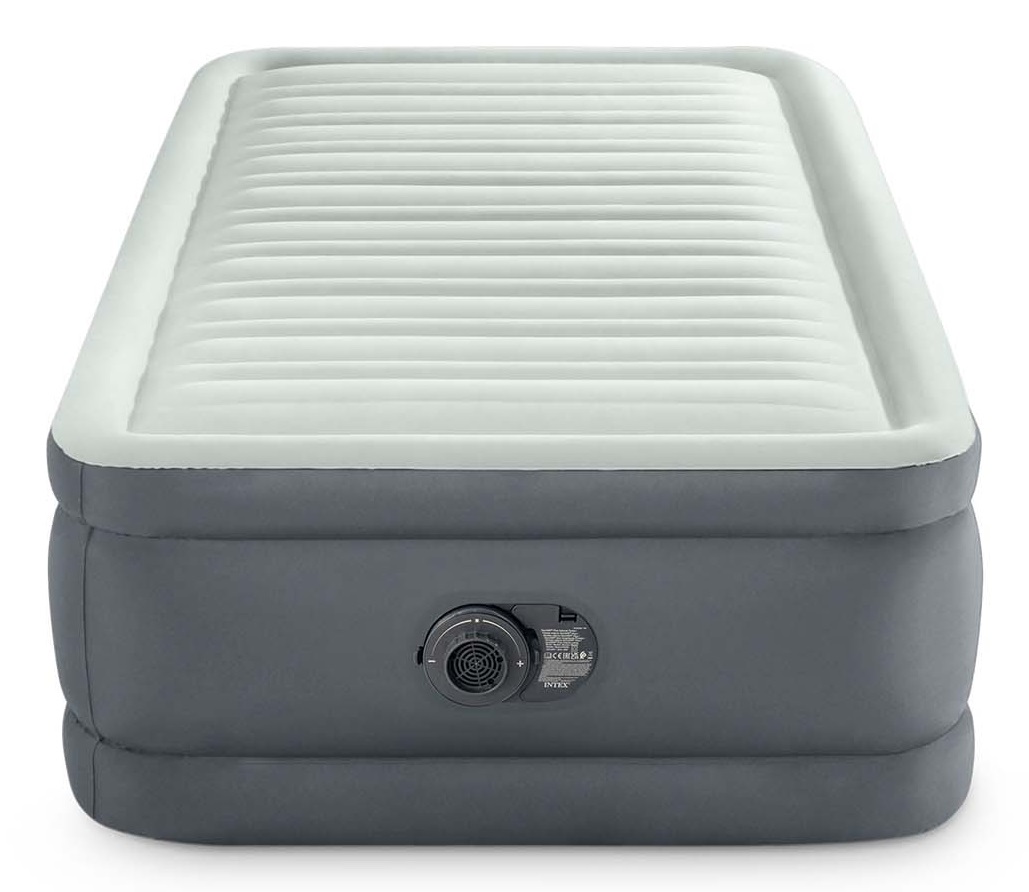 Intex 64902ND Materasso Dura-Beam PremAire Singolo Autogonfiante 99x191x46 cm con Pompa Elettrica Incorporata - Tecnologia Fiber-Tech™