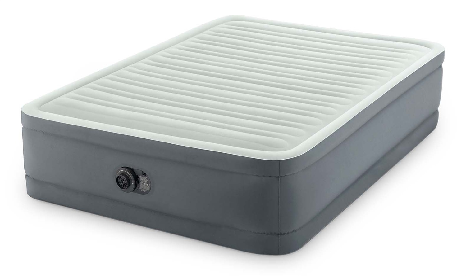 Intex Dura-Beam PremAire I Materasso Ad Aria Autogonfiante Piazza e Mezza 137x191x46 cm Grigio Chiaro con Pompa Elettrica