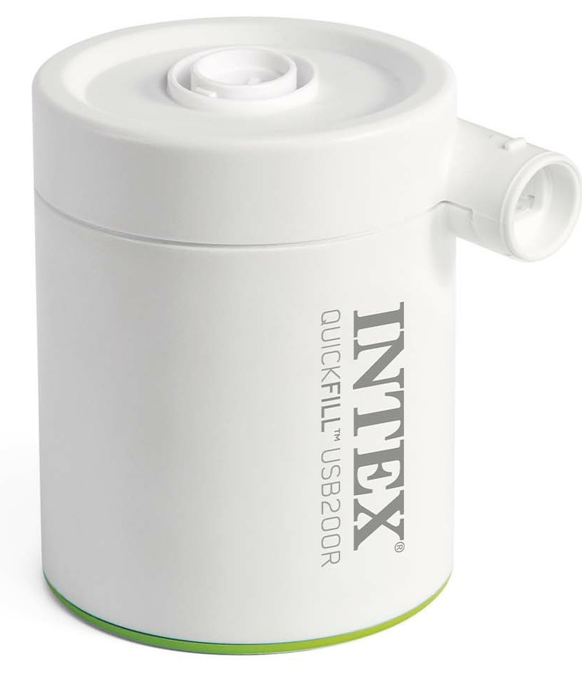 Intex Pompa Elettrica Ricaricabile QuickFill USB200R - Gonfia e Sgonfia, Ricarica USB, Adatta per Interni ed Esterni