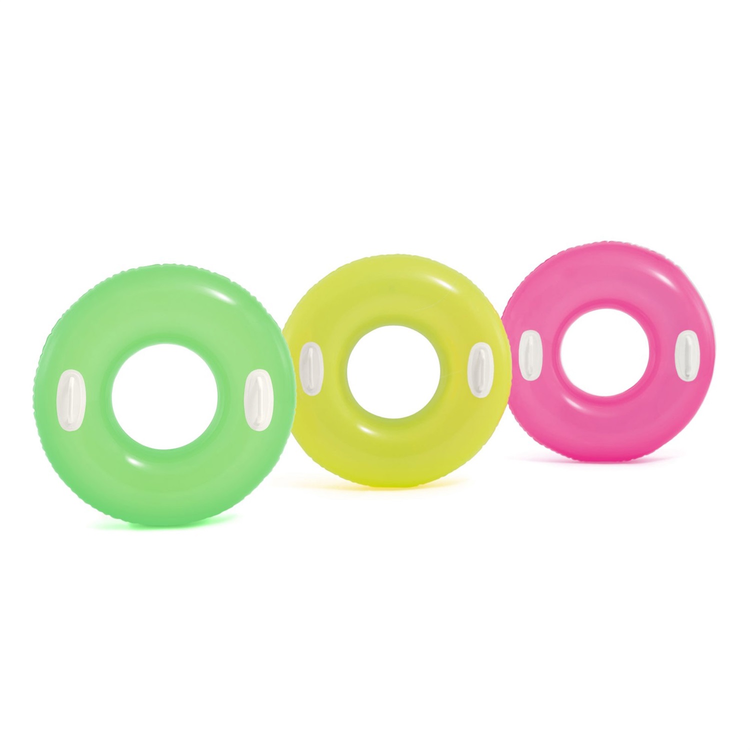 Intex Salvagente con Maniglie 76 cm - Vinile Resistente, Colori Assortiti, Sicuro per Bambini