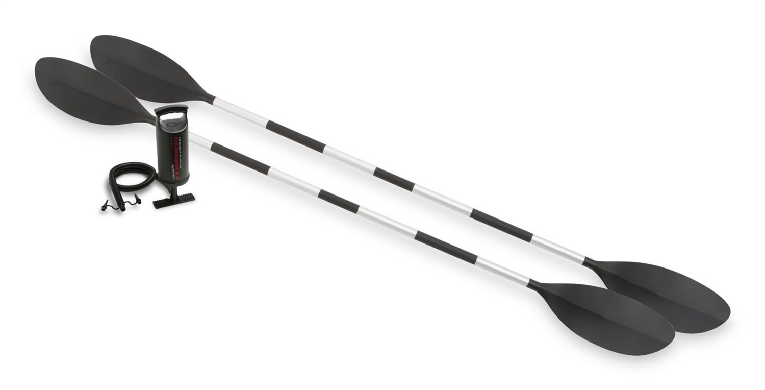 Intex Explorer K2 - Kayak Gonfiabile 2 Posti in PVC, 312x91x51 cm, con Remi in Alluminio e Accessori Inclusi