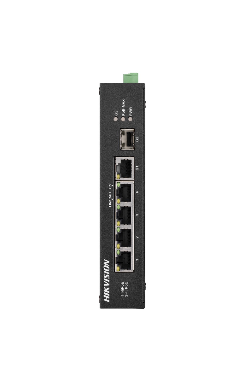 Hikvision DS-3E0106P-E/M Switch di rete Non gestito 4 Porte PoE 2 Porte RJ45 10/100 Mbps con estensione fino a 300m