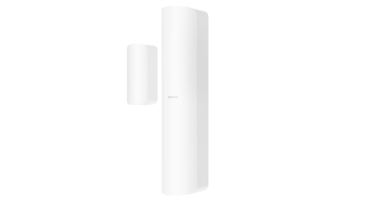 Hikvision DS-PDMC-EG2-WE Contatto Magnetico Wireless Tri-X 868 MHz con 2 Ingressi per Porte e Finestre