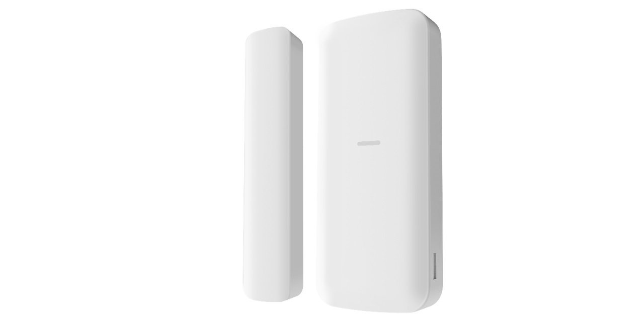 Hikvision DS-PDMCS-EG2-WE Contatto Magnetico Slim Wireless 868MHz per Allarmi e Rilevatori