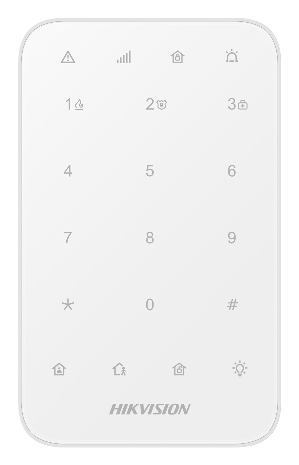 Hikvision DS-PK1-E-WE Tastiera LED Wireless 868 MHz - Portata 1200 mt, Batteria 3 anni, Bianco