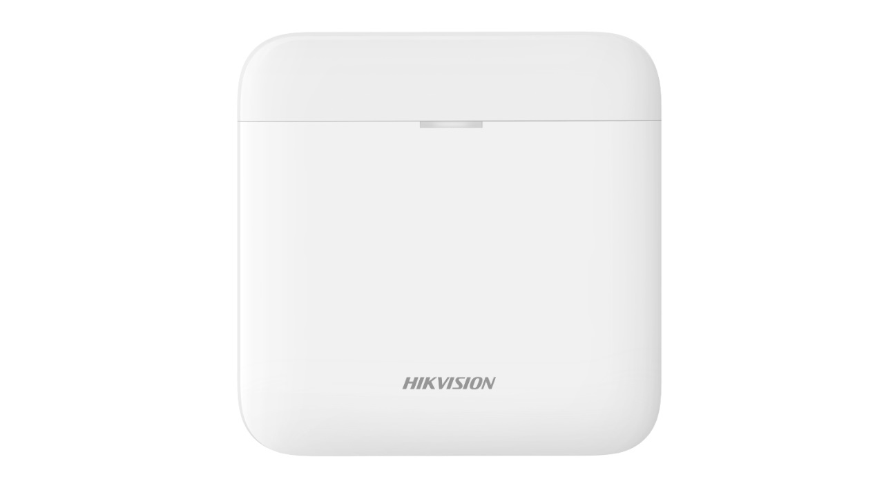 Hikvision AX PRO [DS-PWA64-L-WE] - Allarme con Indicatori LED, Scocca in Plastica, Sicurezza 128-bit AES, Alimentazione a Batteria