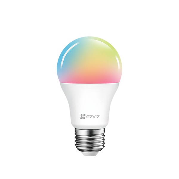 EZVIZ LB1 COLOR Lampadina LED Smart Wi-Fi E27 8W RGB Dimmerabile 2700/6500K con Controllo tramite Alexa e Google Home