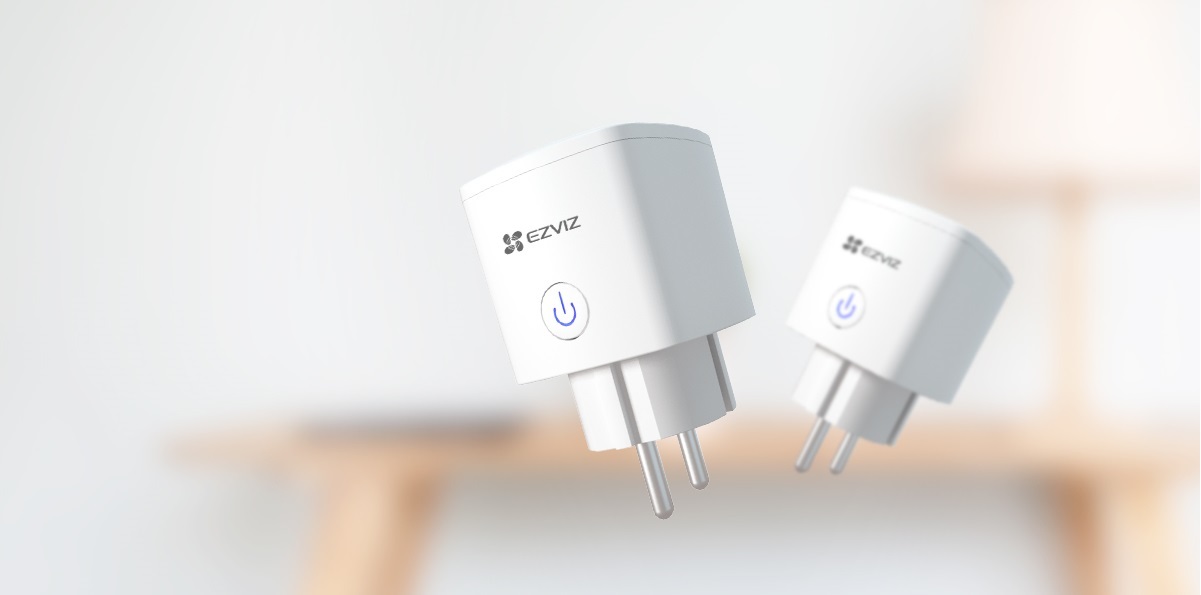 EZVIZ T30-10A-EU Presa Intelligente Wi-Fi 2300W Bianco con Controllo Remoto e Funzione Timer