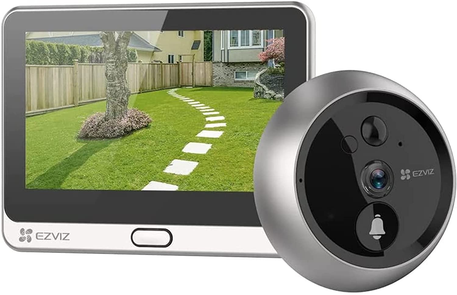 EZVIZ DP2C Spioncino Digitale WiFi 1080p con Videocitofono, Display 4.3