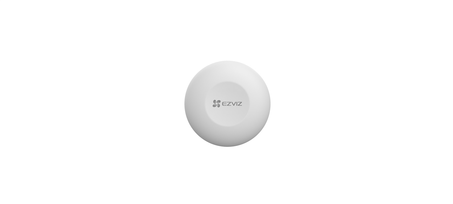 EZVIZ T3C Pulsante Smart Wireless Bianco - Controllo a 2 Vie, Richiede Hub A3, Portata 0-200m, Durata Batteria 2 Anni