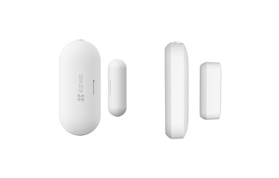 EZVIZ Home Sensor Kit - Kit di Sicurezza Domestica Intelligente con 4 Sensori ZigBee/Wi-Fi, Colore Bianco