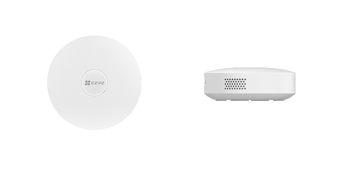 EZVIZ Home Sensor Kit - Kit di Sicurezza Domestica Intelligente con 4 Sensori ZigBee/Wi-Fi, Colore Bianco