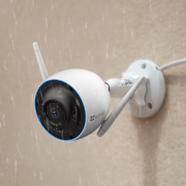 EZVIZ H3 2K Telecamera di Sicurezza IP da Esterno Wi-Fi con Visione Notturna a Colori, Rilevamento Movimento Avanzato, Audio Bidirezionale e Protezione IP67