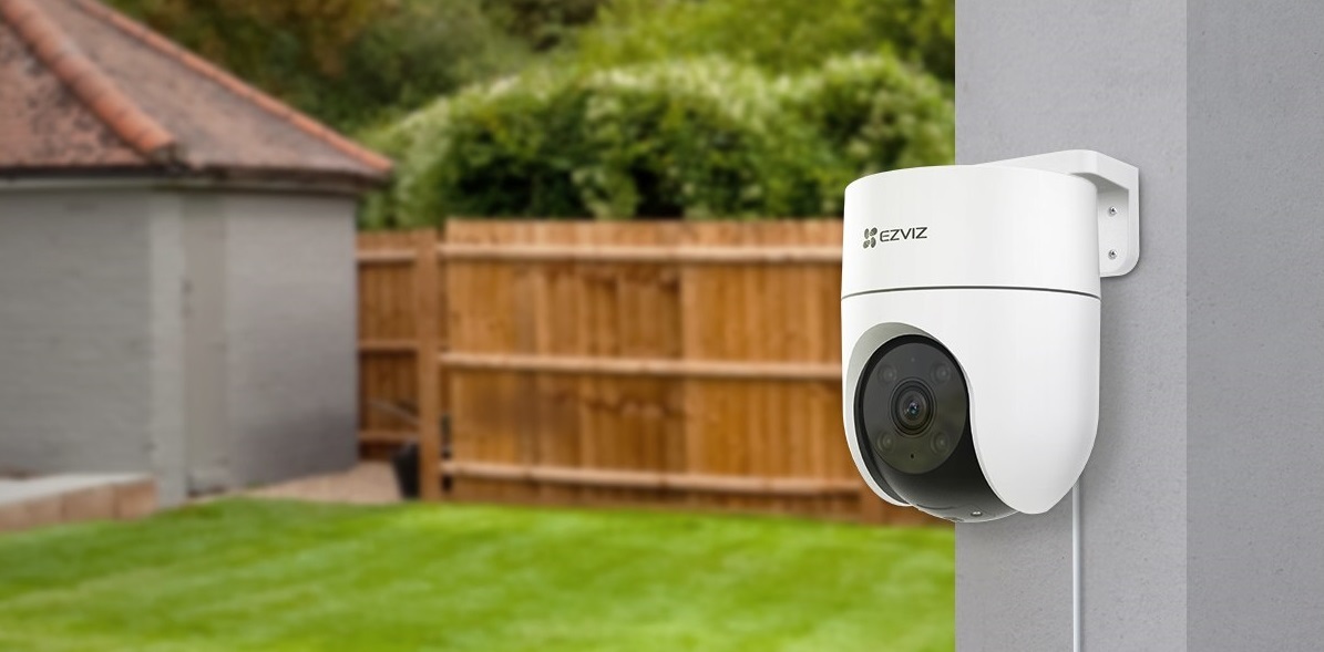 EZVIZ H8C Telecamera di Sicurezza IP Wi-Fi Motorizzata 1920 x 1080 Pixel Interno ed Esterno Bianco Sferico con Protezione a 360 Gradi