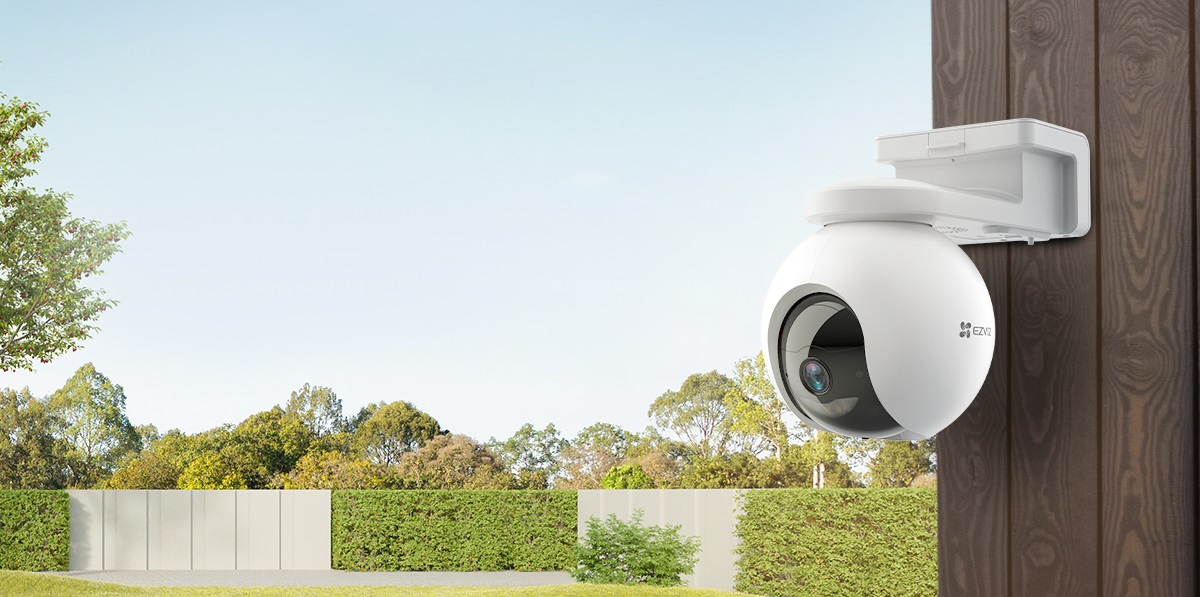 EZVIZ EB8 4G Telecamera di Sicurezza IP Motorizzata da Esterno e Interno, 2304 x 1296 Pixel, Wireless, Soffitto/Muro, Bianco, Sferico, Visione Notturna a Colori, GPS Integrato