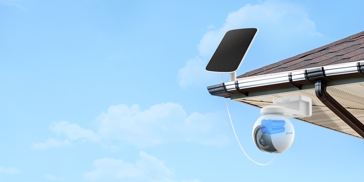 EZVIZ EB8 4G Telecamera di Sicurezza IP Motorizzata da Esterno e Interno, 2304 x 1296 Pixel, Wireless, Soffitto/Muro, Bianco, Sferico, Visione Notturna a Colori, GPS Integrato