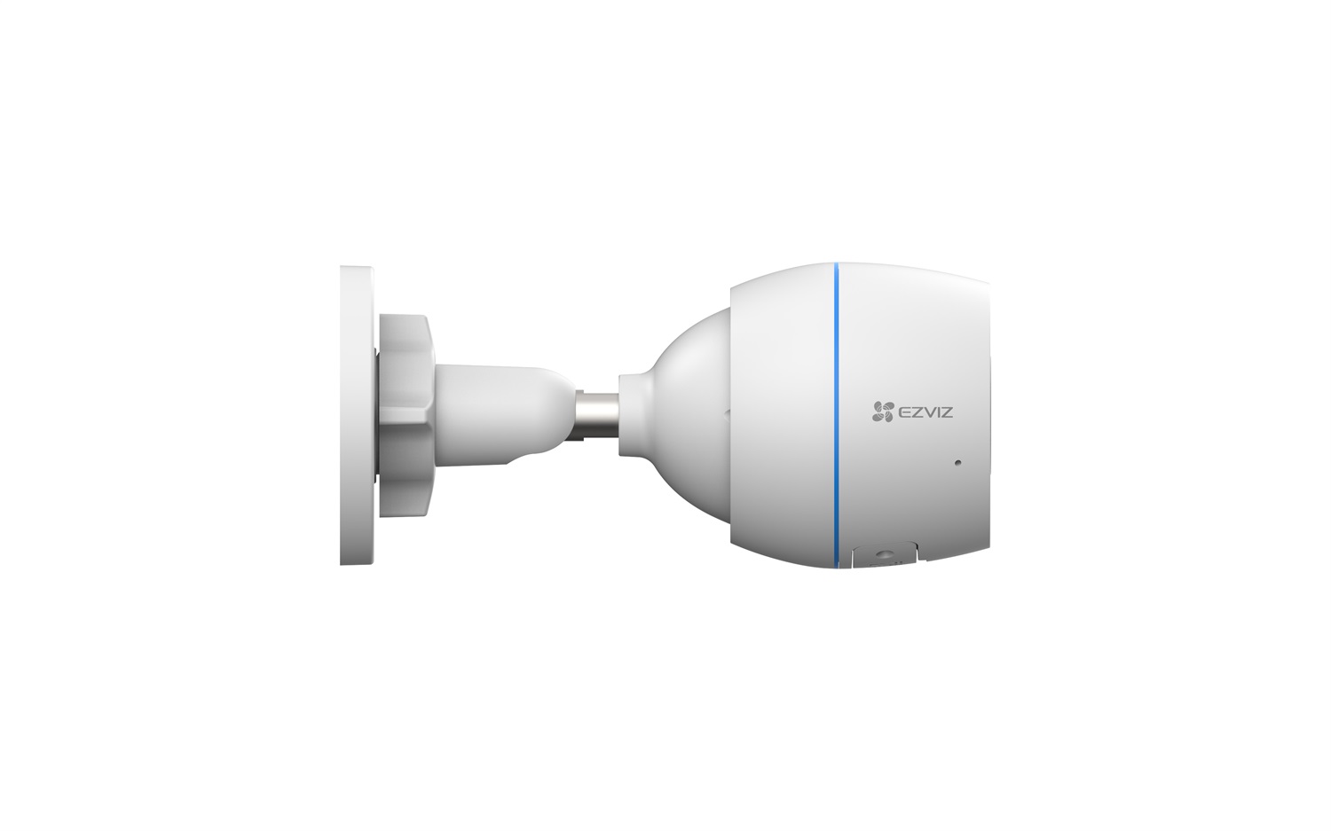 EZVIZ H3c Telecamera di Sicurezza IP Esterno 1920 x 1080 Pixel con Rilevamento Movimento Avanzato e Integrazione Assistenti Vocali - Parete, Bianco