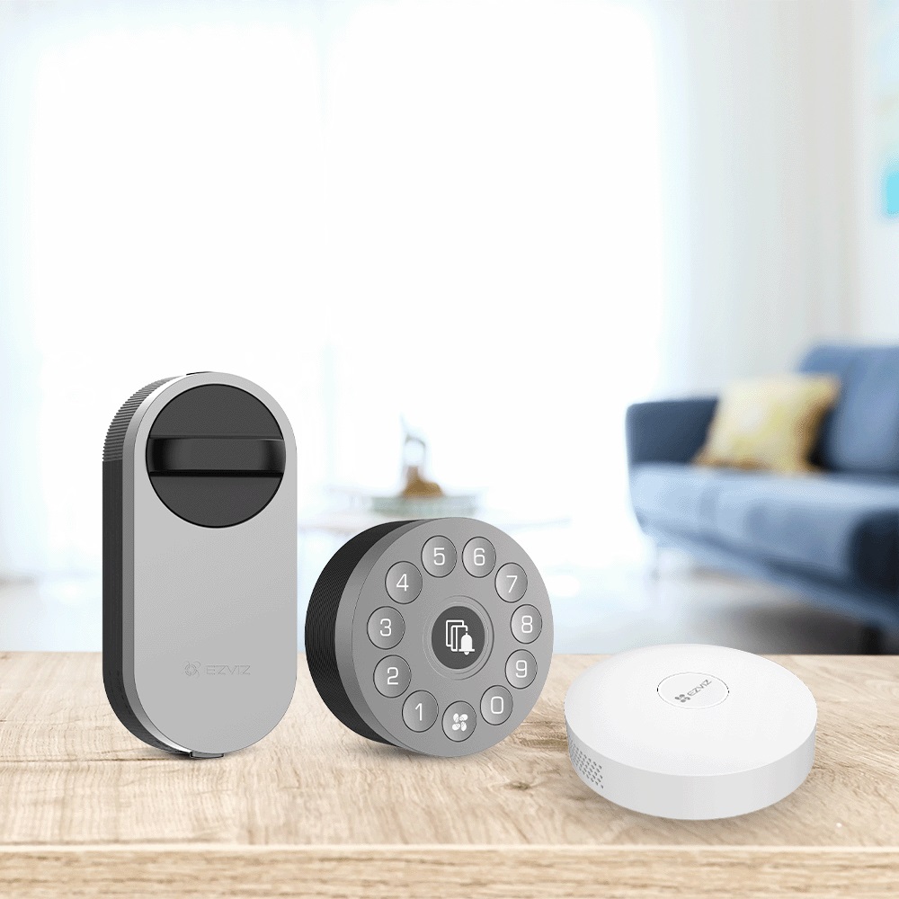 EZVIZ DL01S Kit Serratura Intelligente con Tastierino DL01CP e Centralina A3 - Apertura tramite App e Codice