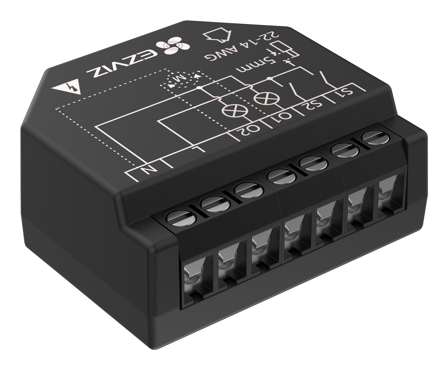 EZVIZ T36WM Relè Smart Wi-Fi 2 Canali con Monitoraggio Energetico, Timer e Automazioni, Compatibile con Assistenti Vocali