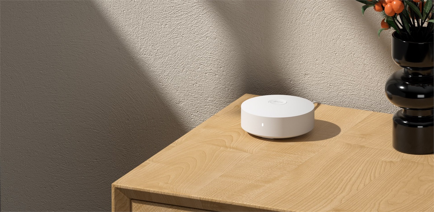 EZVIZ A3 Gateway Smart Home Bianco - Compatibile con Matter e Apple HomeKit, Zigbee 3.0, Espandibile fino a 32 sensori