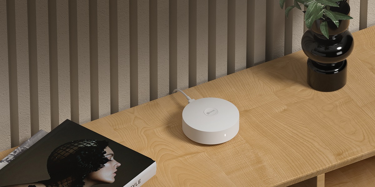 EZVIZ A3 Gateway Smart Home Bianco - Compatibile con Matter e Apple HomeKit, Zigbee 3.0, Espandibile fino a 32 sensori