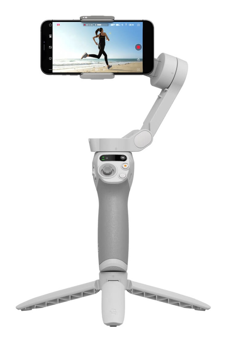 DJI Osmo Mobile SE - Stabilizzatore d'immagine Bianco, Portatile e Pieghevole, Stabilizzatore a 3 Assi per Smartphone