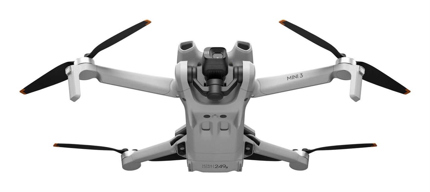 DJI Mini 3 (RC) - Drone Compatto con Fotocamera 12 MP, Video 4K HDR, Durata Batteria 2453 mAh, Peso 249 g