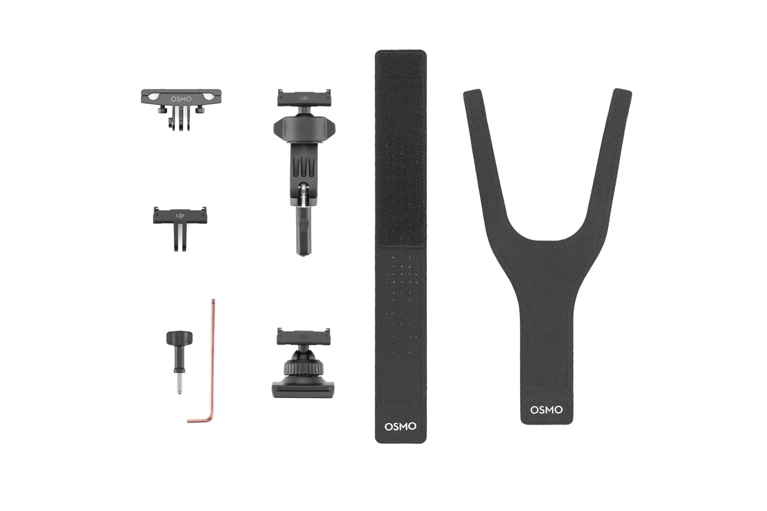 DJI Kit Accessori Osmo Action per Ciclismo - Compatibile con Osmo Action 3, 4 e 5 Pro, Include Lacci, Cinghie e Clip