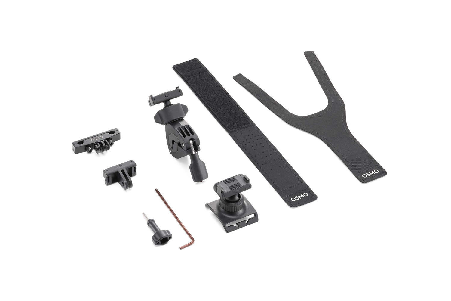 DJI Kit Accessori Osmo Action per Ciclismo - Compatibile con Osmo Action 3, 4 e 5 Pro, Include Lacci, Cinghie e Clip