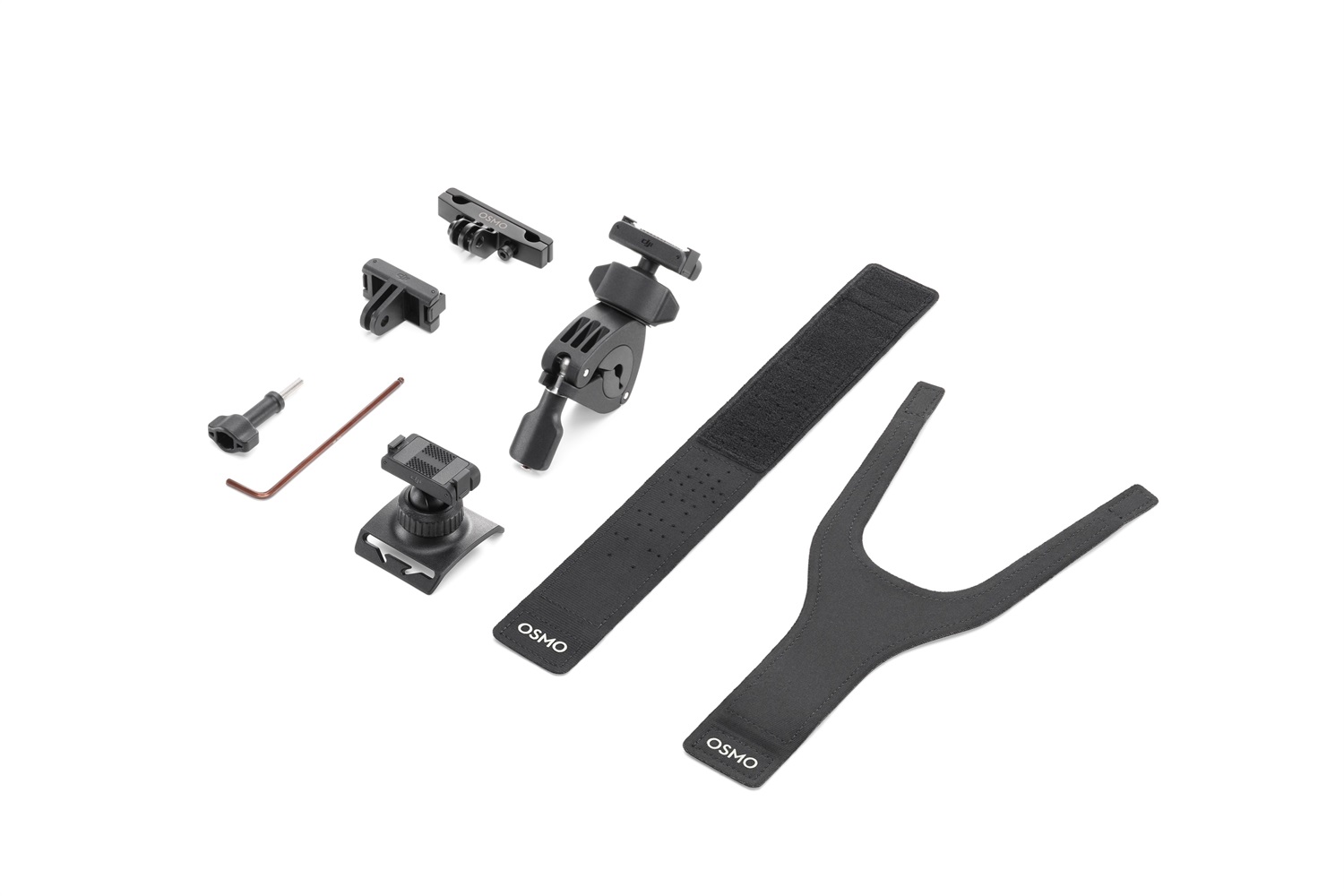 DJI Kit Accessori Osmo Action per Ciclismo - Compatibile con Osmo Action 3, 4 e 5 Pro, Include Lacci, Cinghie e Clip