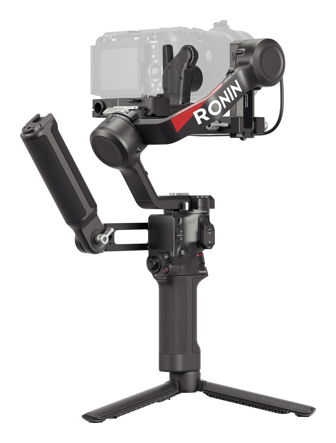 DJI RS 4 Stabilizzatore d'immagine Nero - Gimbal a 3 Assi per Fotocamere Mirrorless e DSLR, Riprese Verticali Native 2ª Generazione, Joystick a 2 Modalità, Bracci in Teflon