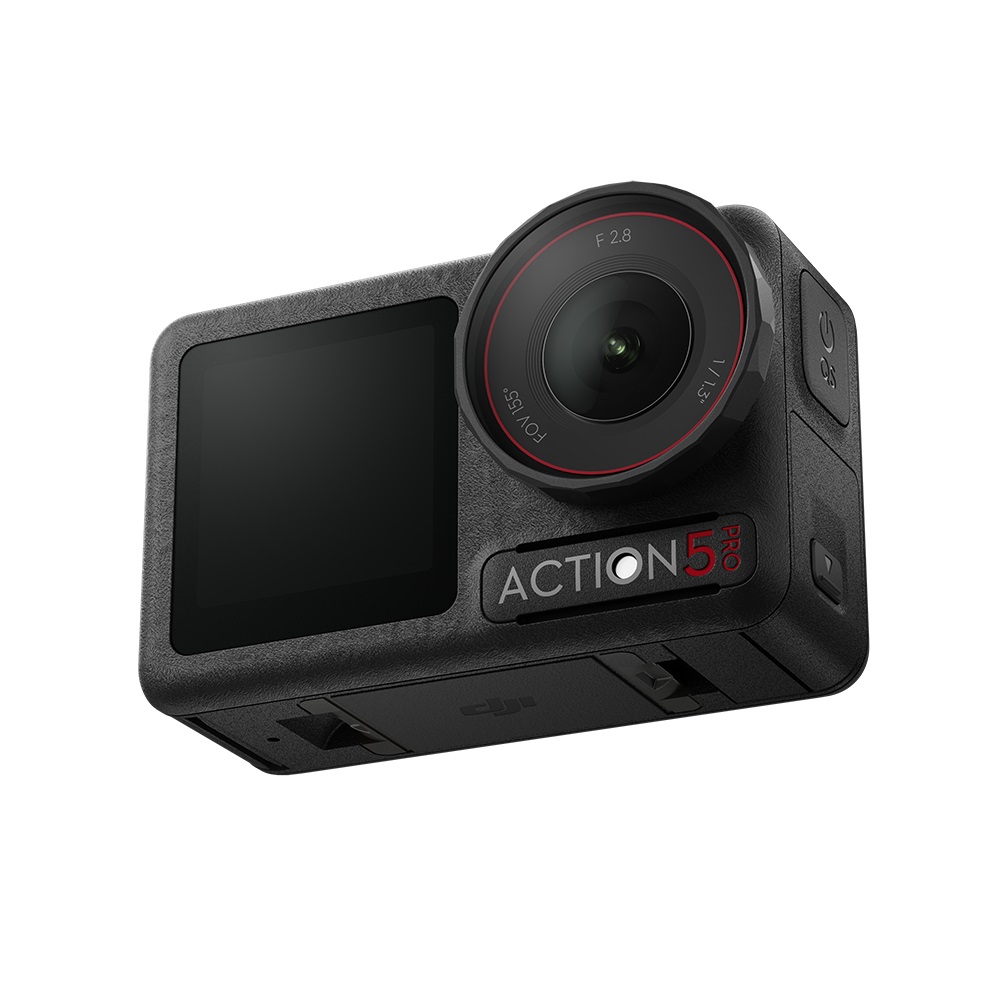 DJI Osmo Action 5 Pro - Action Cam 4K Ultra HD con Sensore 1/1.3, Stabilizzazione RockSteady, Doppio Touchscreen OLED, Impermeabile e 47 GB di Memoria