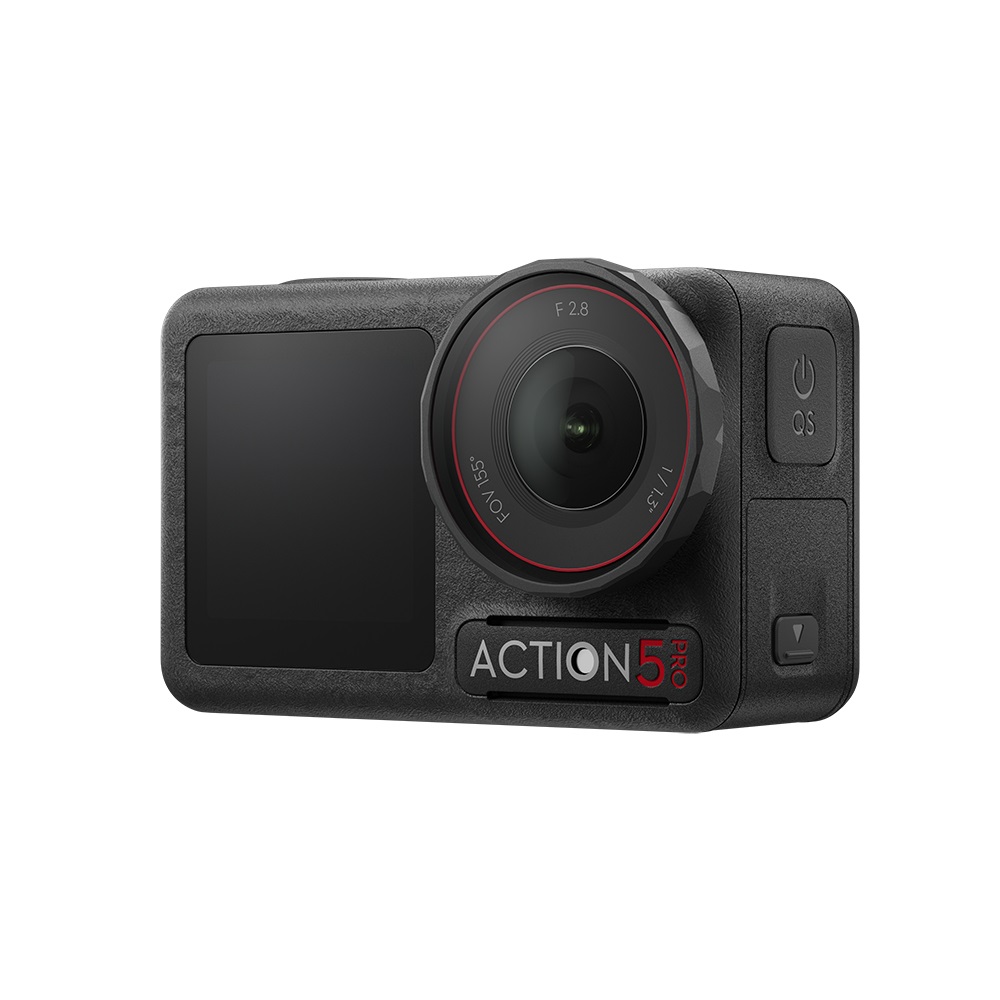 DJI Osmo Action 5 Pro - Action Cam 4K Ultra HD con Sensore 1/1.3, Stabilizzazione RockSteady, Doppio Touchscreen OLED, Impermeabile e 47 GB di Memoria