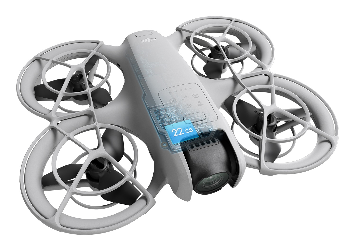 DJI Neo (DJN01S) Drone Quadrirotore Compatto 12 MP 3840 x 2880 Pixel 135 g con Decollo dalla Mano e Video Stabilizzati in 4K