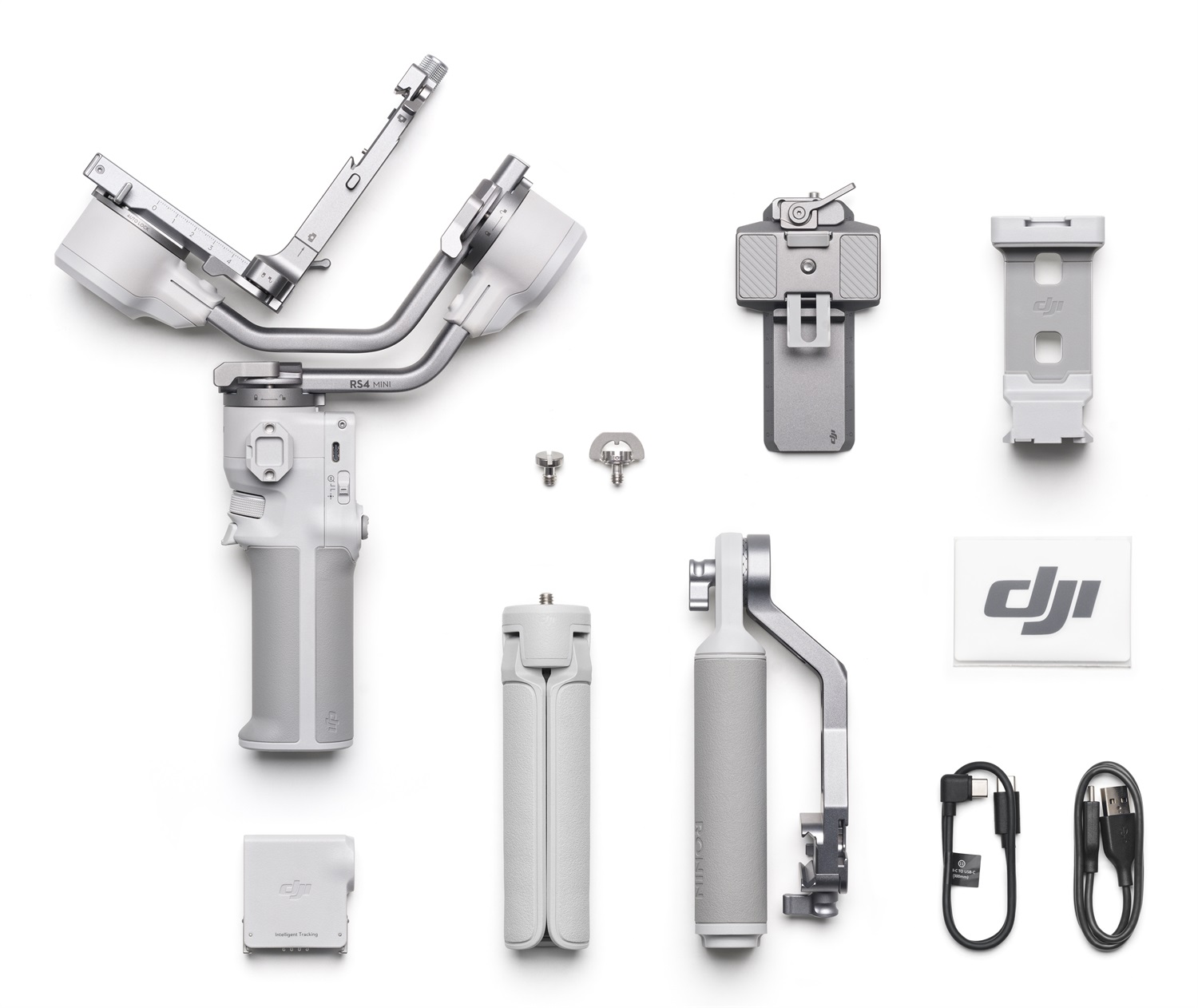 DJI RS 4 Mini Combo - Stabilizzatore Gimbal Leggero e Compatto per Fotocamere con Blocco Automatico degli Assi e Carico Fino a 2 kg