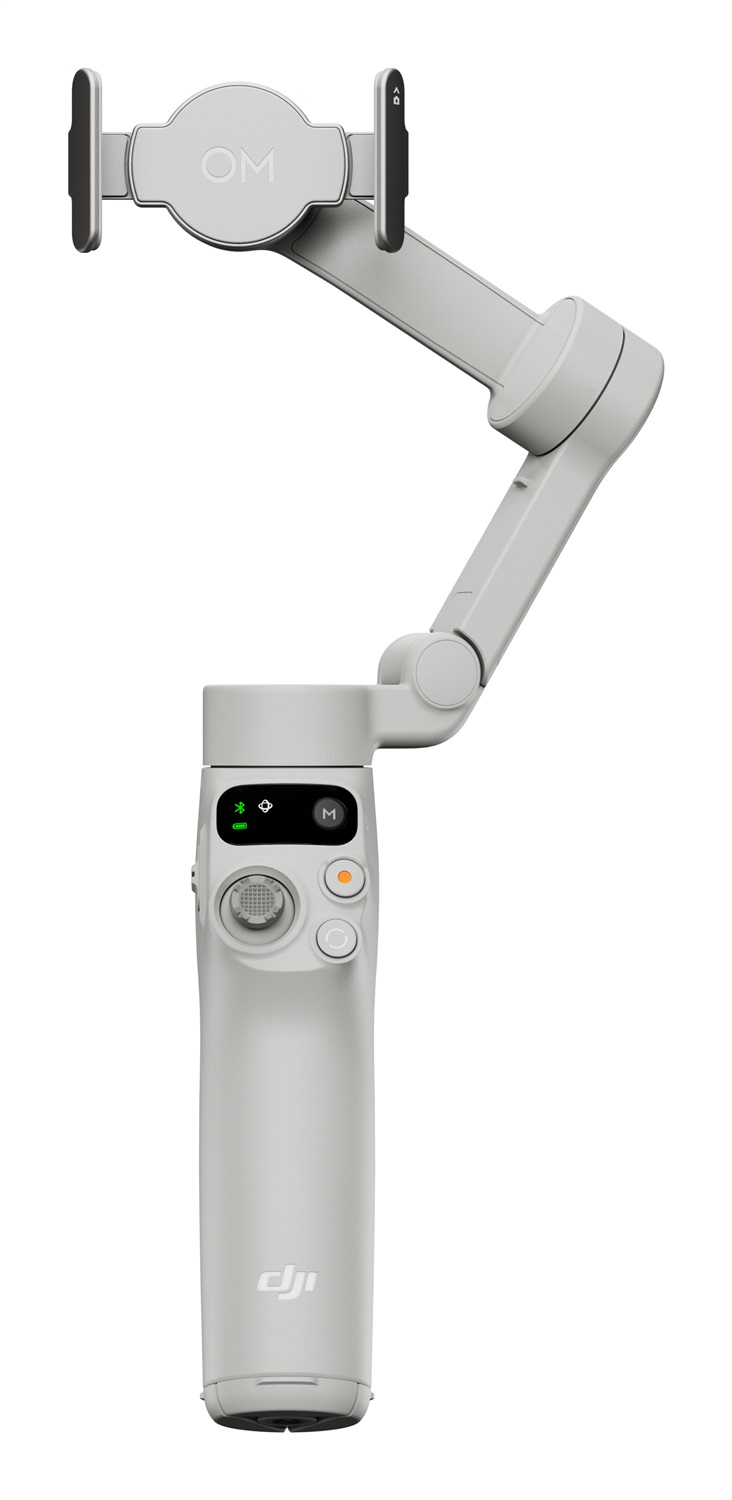 DJI Osmo Mobile 7 - Stabilizzatore per Smartphone con Stabilizzazione a 3 Assi, ActiveTrack 7.0, Treppiede Integrato, Ultra-Leggero e 10 Ore di Autonomia